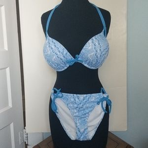 Victoria's Secret Beach Sexy Blue Paisley Bikini